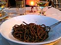 Bigoli with anchovy sauce at Ristorante Ribot, Venice.jpg
