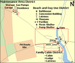 Black Moshannon SP Historic Districts Map