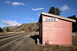 Cass railway station, New Zealand