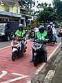 Gojek riders in Salatiga