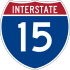 Interstate 15 marker