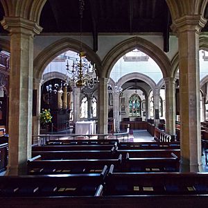 Interior of St Helen, Abingdon