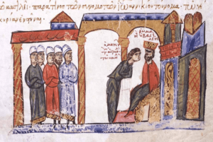 Ioannikios betrays to Romanos II a plot to murder him