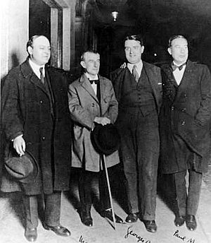 Léon-Paul Fargue, Maurice Ravel, Georges Auric, Paul Morand