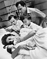 Liz Taylor, Liza Todd and family by Toni Frissell, 1957