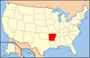 Map of USA AR