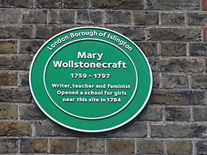 Newington Green plaque