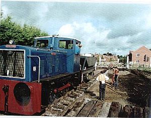 Relaying track at Dereham