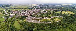 1 castle arundel aerial pano 2017