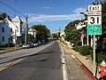2016-08-20 18 07 25 View east along Maryland State Route 31 (Main Street) at Green Valley Road in New Windsor, Carroll County, Maryland