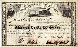 Baltimore and Ohio RR 1856