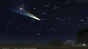 Comet Halley from London on 1066-05-06