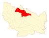 Location of San carlos commune in Ñuble Region