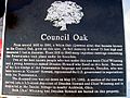Council Oak plaque, Winameg, Ohio