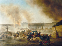 Gustave Boulanger, Battle in Place de la Concorde in Paris, 1871