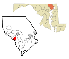Location of Pleasant Hills, Maryland