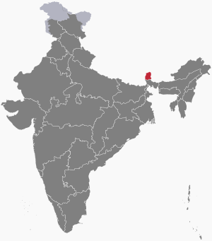 Location of Sikkim