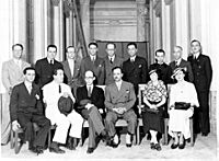 Manuel Bandeira, Alceu Amoroso Lima, Hélder Câmara, Lourenço Filho, Roquette Pinto e Gustavo Capanema