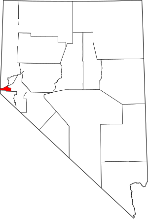 Location within Nevada