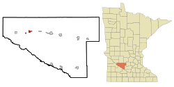 Location of Renville, Minnesota