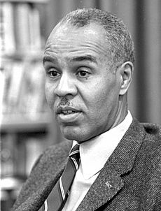 Roy Wilkins during an interview, April 5, 1963