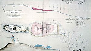 Smoky Cape Light, plan of site, 1888