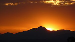 Sunset Over The Topatopa Mountains - From Santa Clarita