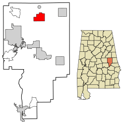 Location of New Site in Tallapoosa County, Alabama.