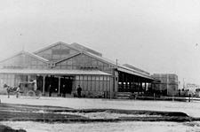 The first Fremantle railway station