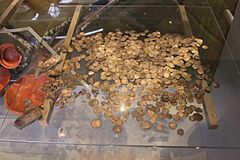 West Bagborough Hoard at the Museum of Somerset.JPG