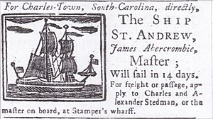 "The Ship St Andrew," (Pennsylvania Gazette, Penn), 2 Nov 1749, p.3