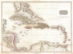 1818 Pinkerton Map of the West Indies, Antilles, and Caribbean Sea - Geographicus - WestIndies2-pinkerton-1818