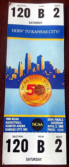 1988 NCAA Men's Division I Basketball Tournament - National Semifinals (ticket)