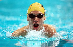 211000 - Swimming 200m medley SM8 Ben Austin silver action - 3b - 2000 Sydney event photo