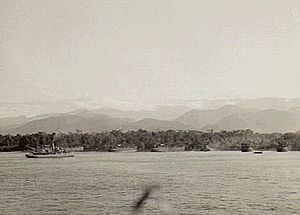 Australian 9th Division amphibious landing east of Lae September 1943 (AWM photo 042371)