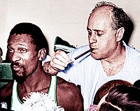 Bill Russell and Red Auerbach 1966 Champions