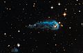 Hubble sees a cosmic caterpillar