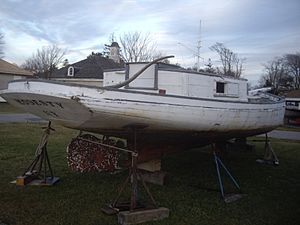 Modesty on display at the Long Island Maritime Museum in January 2008