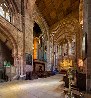 Shrewsbury Abbey Altar and Organ, Shropshire, UK - Diliff