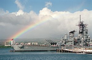 USS Missouri (BB-63) rainbow