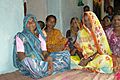 Women in adivasi village, Umaria district, India