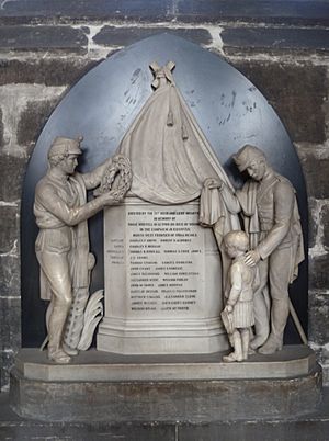 71st Highland Light Infantry memorial, Glasgow Cathedral