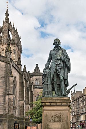 Adam Smith statue by Alexander Stoddart