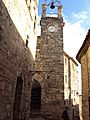 Clock tower in Lacoste, Vaucluse in France