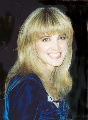 Crystal Bernard at the 1991 Emmy Awards cropped and airbrushed