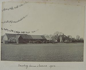Dawley House & barns, Harlington, Middlesex, 1902