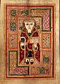Mac Durnan Gospels - Lambeth Palace Lib MS1370 f115v (Luke)