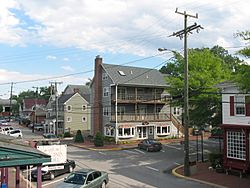 Mill Street, the center of Occoquan's historic and commercial district