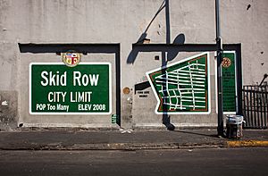 Phase 1 of Skid Row Super Mural
