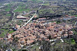View of Poza de la Sal from its castle